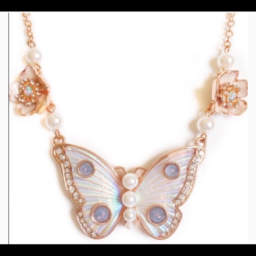 Betsey Johnson butterfly pendent